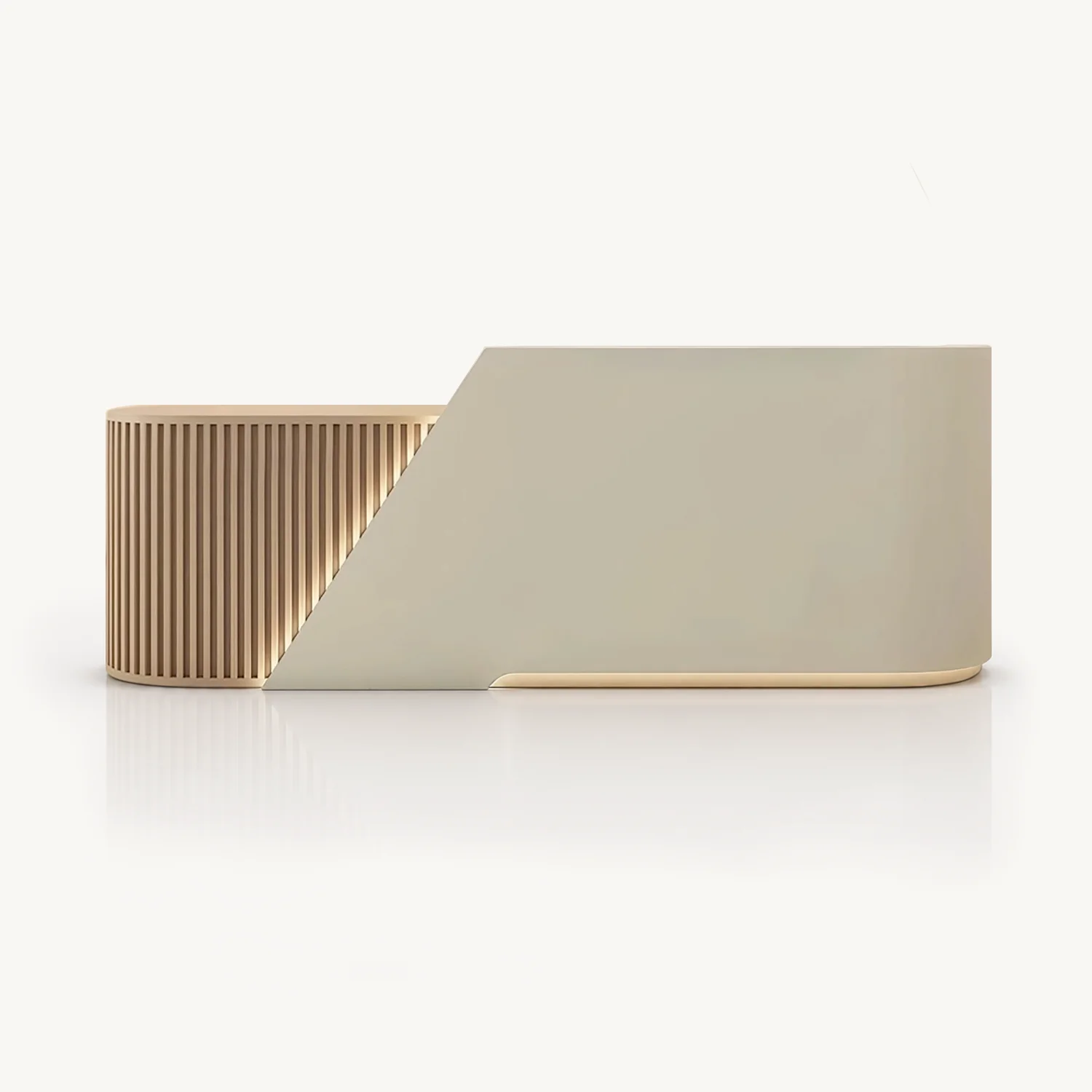Curved Reception Desk – Salon & Training Center Counter