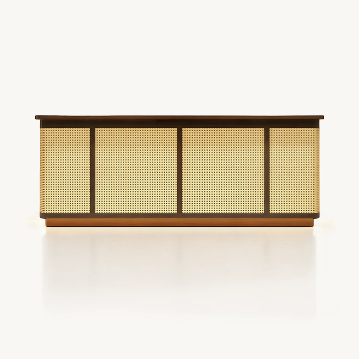 Wabi-sabi Style Reception Desk Made Of Rattan