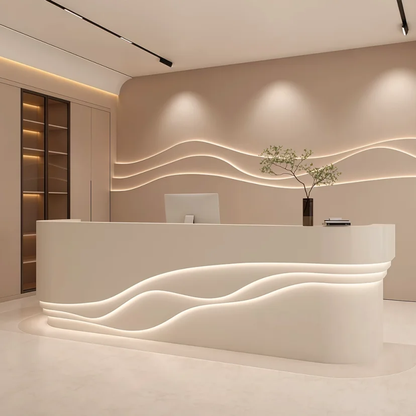 Reception Counter Cashier Desk – Classified Storage