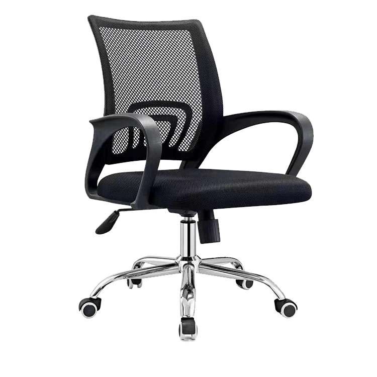 Simple Modern Finance Staff Desk and Chair Set, Black and White - Maoters