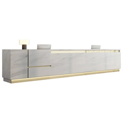 Imitation Marble Pattern Front Desk Baking Paint Reception Desk Service Desk - Maoters