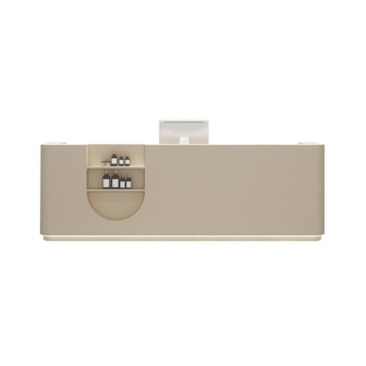 Rectangular Manufactured Wood Reception Desk - Maoters