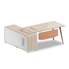 Baking Lacquer Boss Desk Office Desk Simple Modern Executive Desk - Maoters