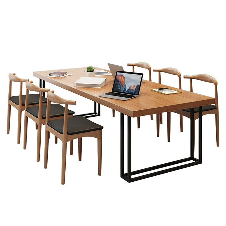 Industrial Style Solid Wood Conference Table - Maoters