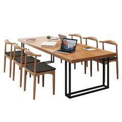 Industrial Style Solid Wood Conference Table - Maoters