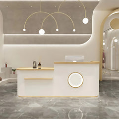 Curved Shop Checkout Reception Desk - Maoters