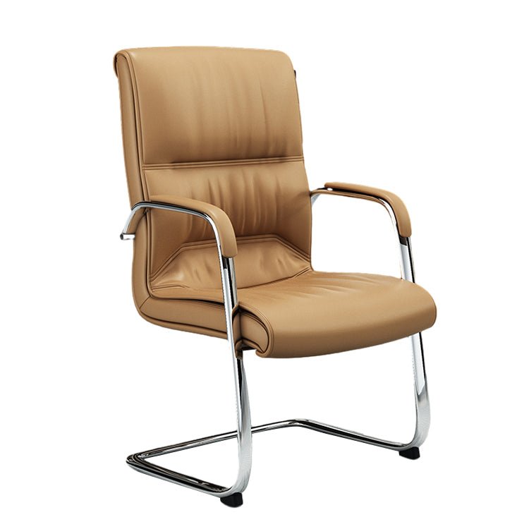 Bowed Leather Office Chair - Maoters