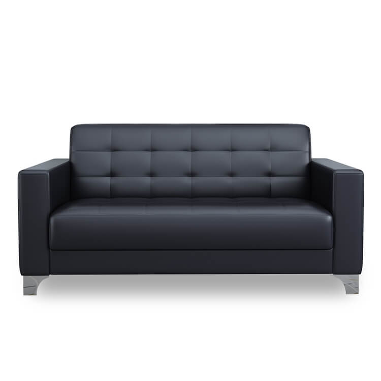 Business Office Sofa in Leather, Black - Maoters - Maoters