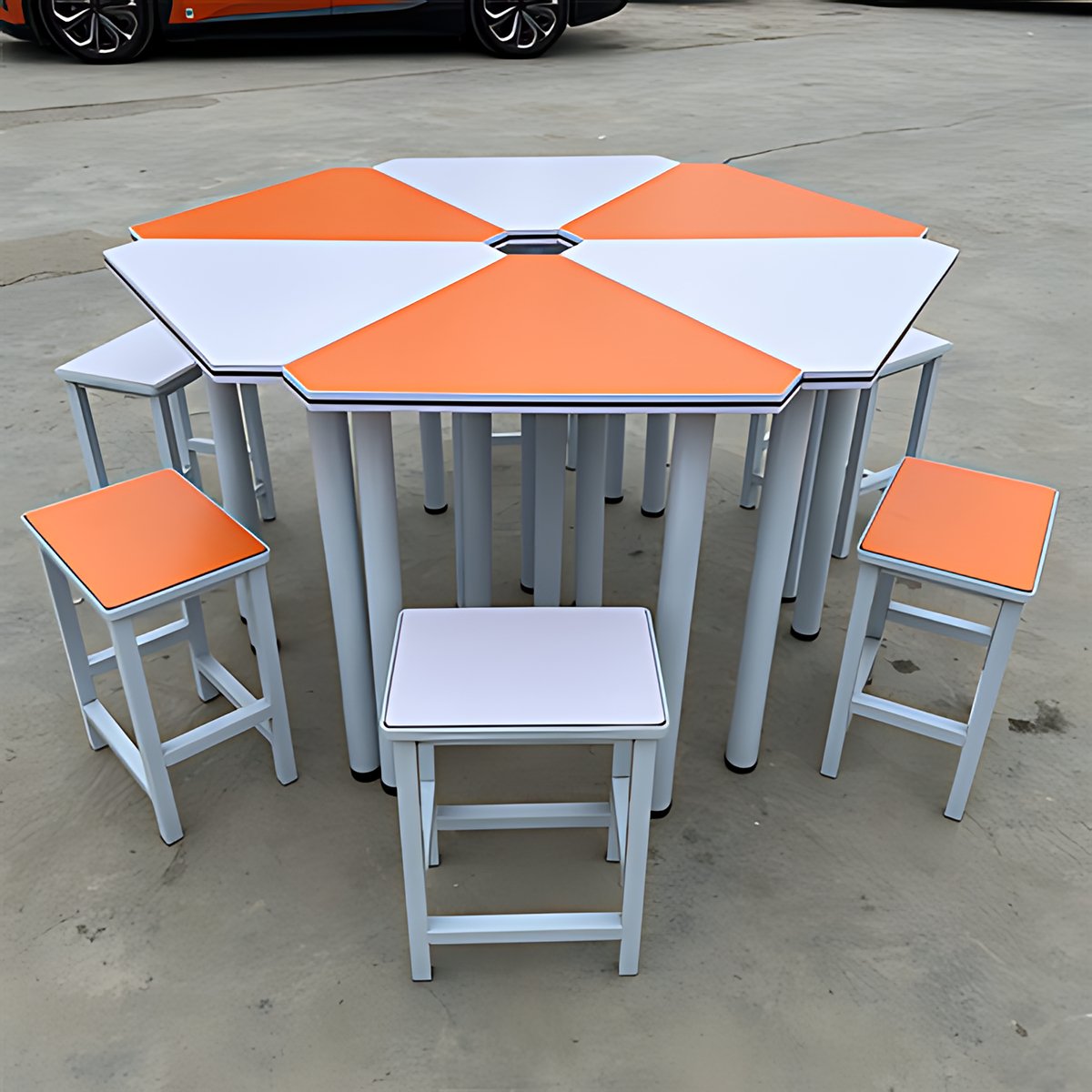 Colorful Splicing Trapezoidal Table - Maoters - Maoters