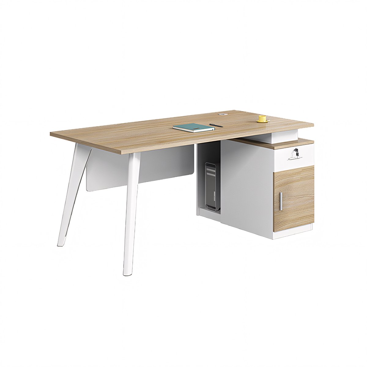 Compact Office Desk & Chair - Simple Design - Maoters