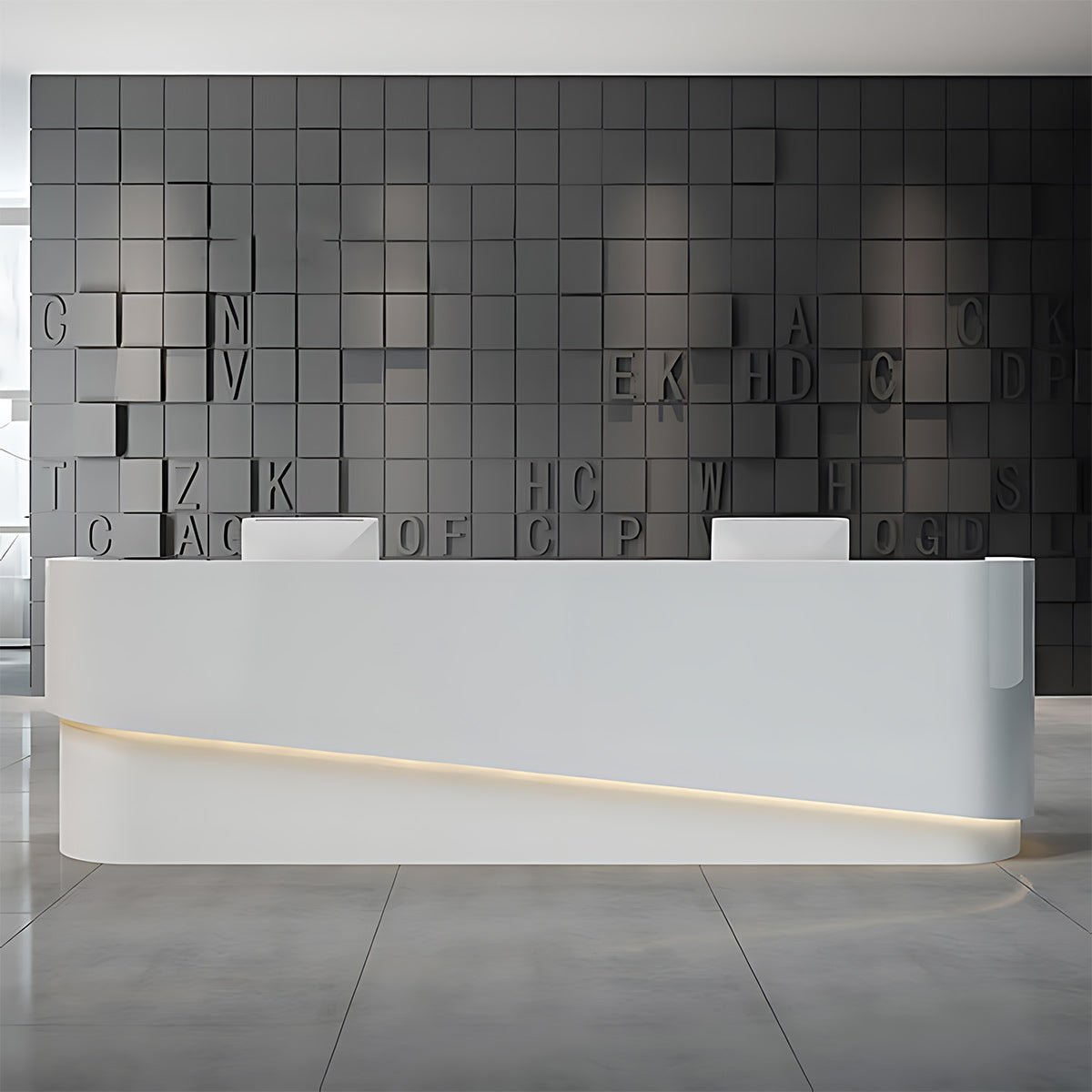 Company Baking Lacquer Reception Desk - Maoters