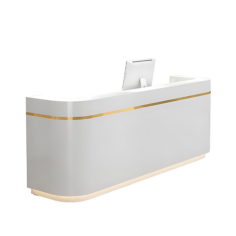 Corner Synthetic Laminate Reception Desk - Maoters