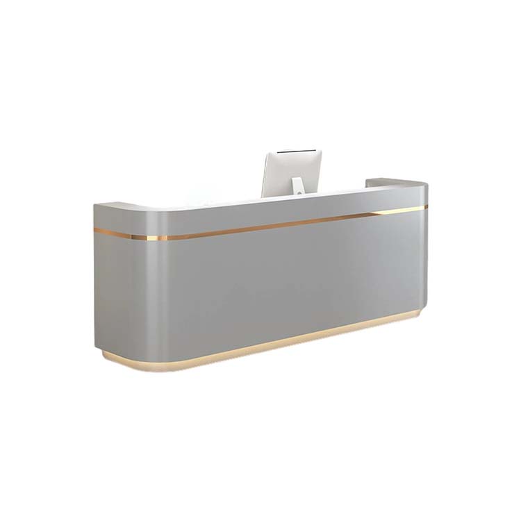 Corner Synthetic Laminate Reception Desk - Maoters