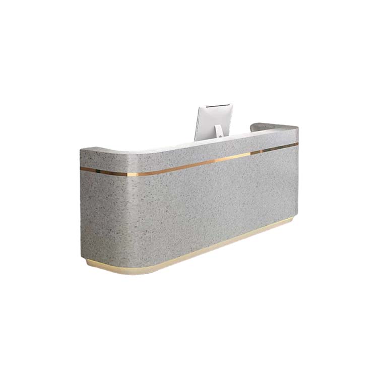 Corner Synthetic Laminate Reception Desk - Maoters