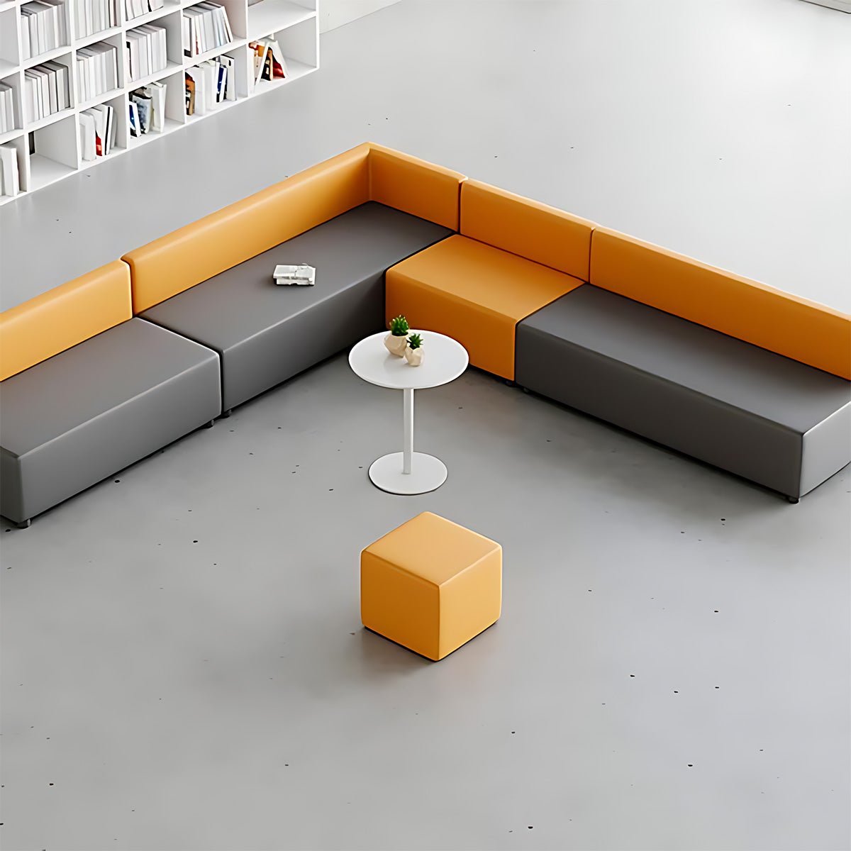 Creative Color Blocked Adjustable Corner Office Sofa - Maoters