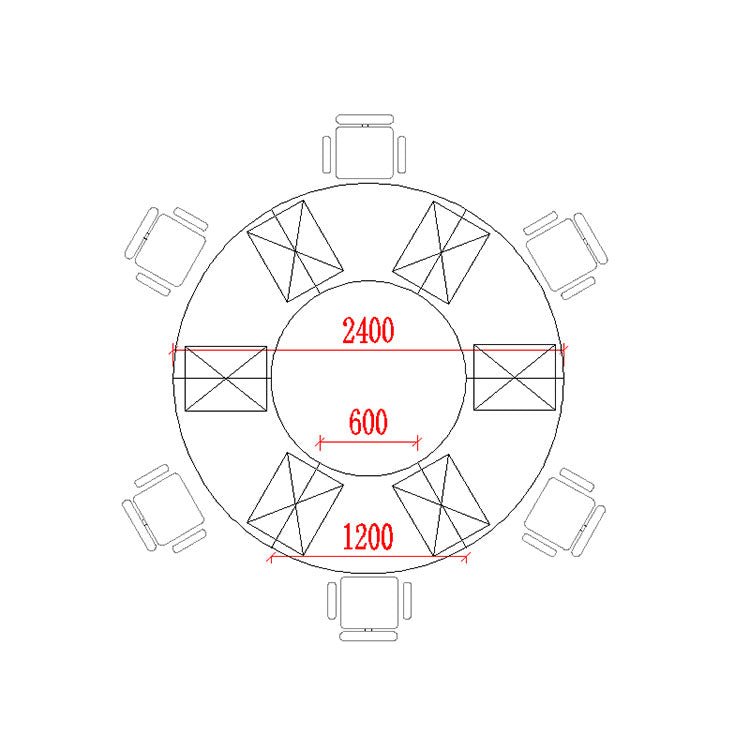 Creative Curved Staff Office Desk - Round Workstation - Maoters