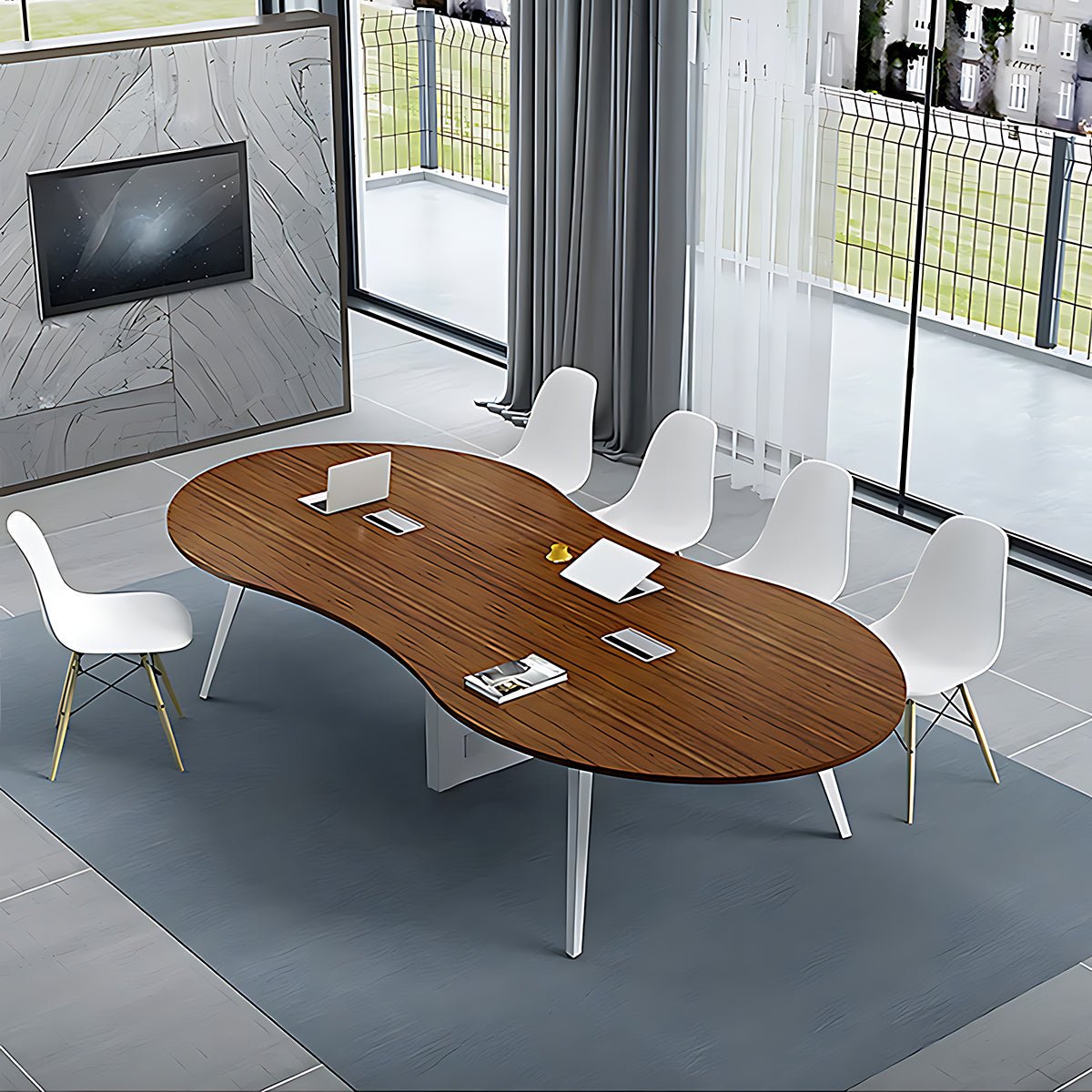 Creative Oval Conference Table Office Desk - Maoters