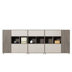 Elegant Wooden Panel Bookshelf & Office File Cabinet - Maoters