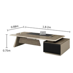 Executive Manager Desk Khaki - Large Workstation Office Desk - Maoters