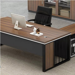 Gray Oak Executive Desk - Modern Office Furniture - Maoters