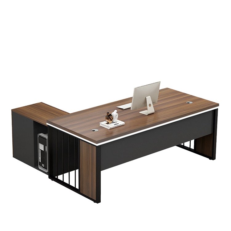 Gray Oak Executive Desk - Modern Office Furniture - Maoters