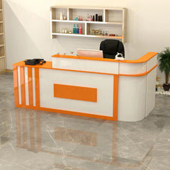 Half Round Corner Baking Lacquer Front Desk - Maoters - Maoters