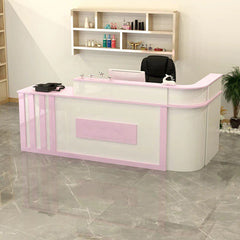 Half Round Corner Baking Lacquer Front Desk - Maoters - Maoters