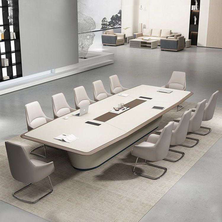 Light Luxury Modern Lacquered Conference Table - Maoters