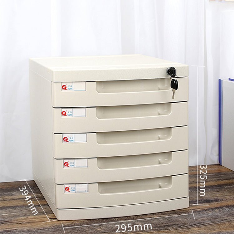 Lockable Desktop File Cabinet - Multi - layer Storage - Maoters