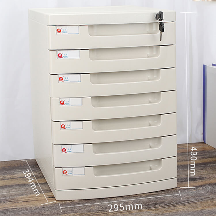 Lockable Desktop File Cabinet - Multi - layer Storage - Maoters