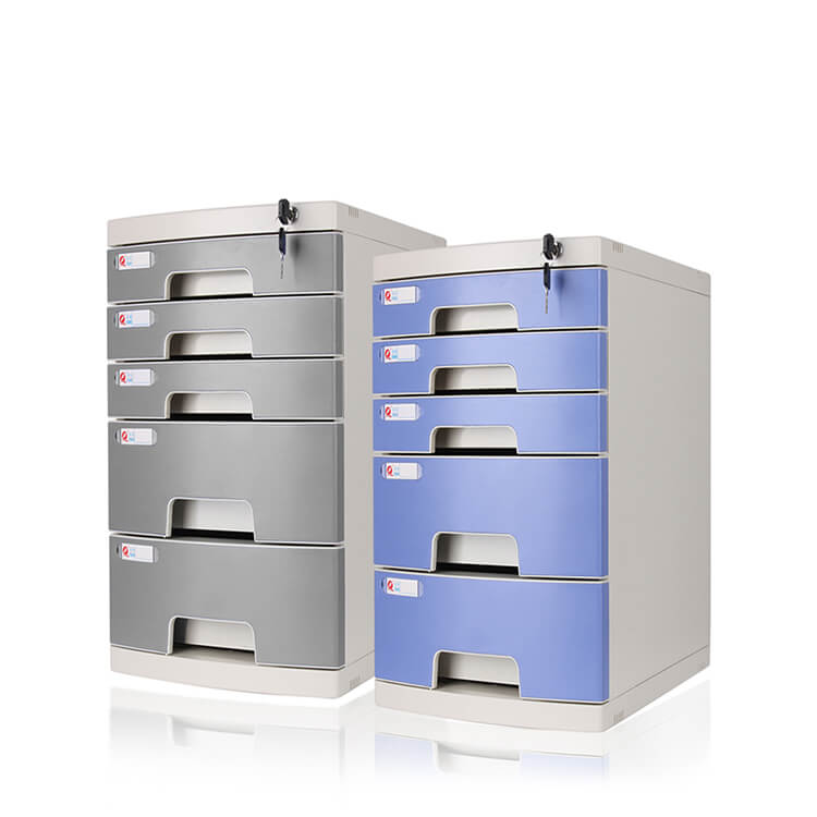 Lockable Desktop File Cabinet - Multi - layer Storage - Maoters