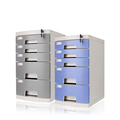 Lockable Desktop File Cabinet - Multi - layer Storage - Maoters