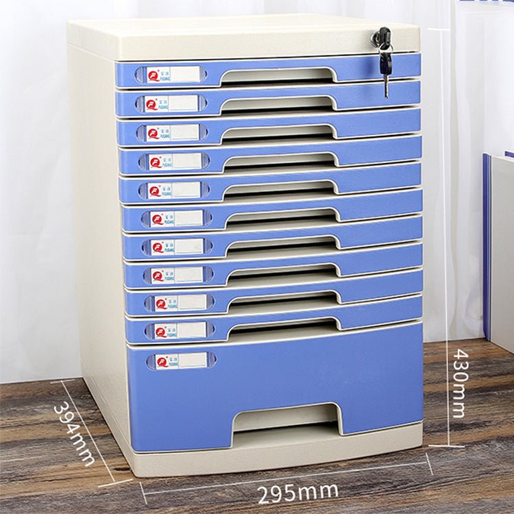 Lockable Desktop File Cabinet - Multi - layer Storage - Maoters