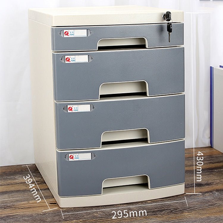 Lockable Desktop File Cabinet - Multi - layer Storage - Maoters