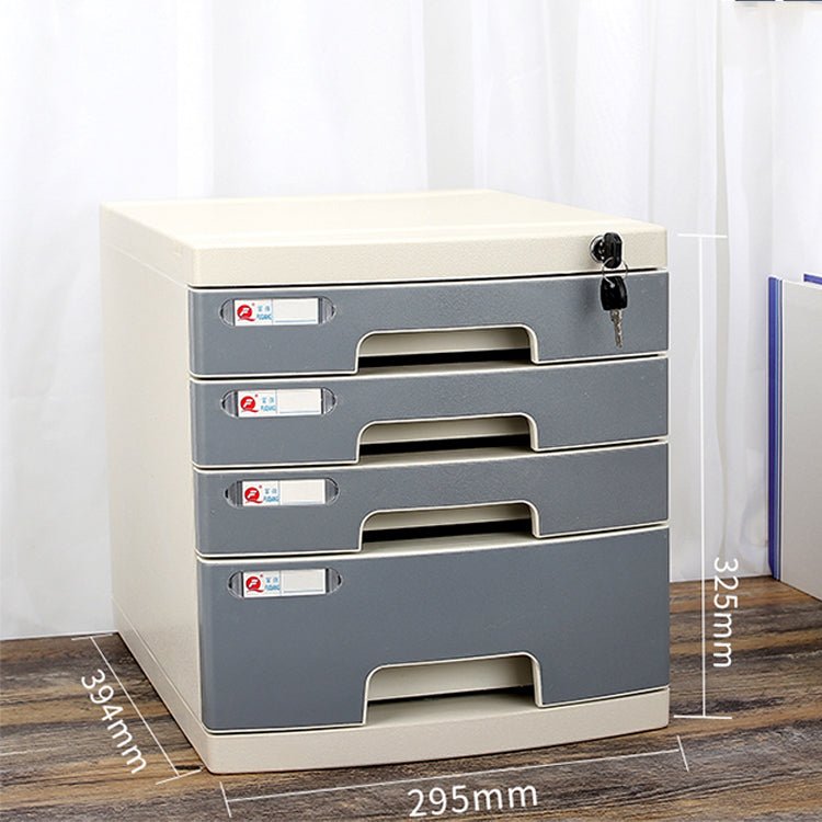 Lockable Desktop File Cabinet - Multi - layer Storage - Maoters