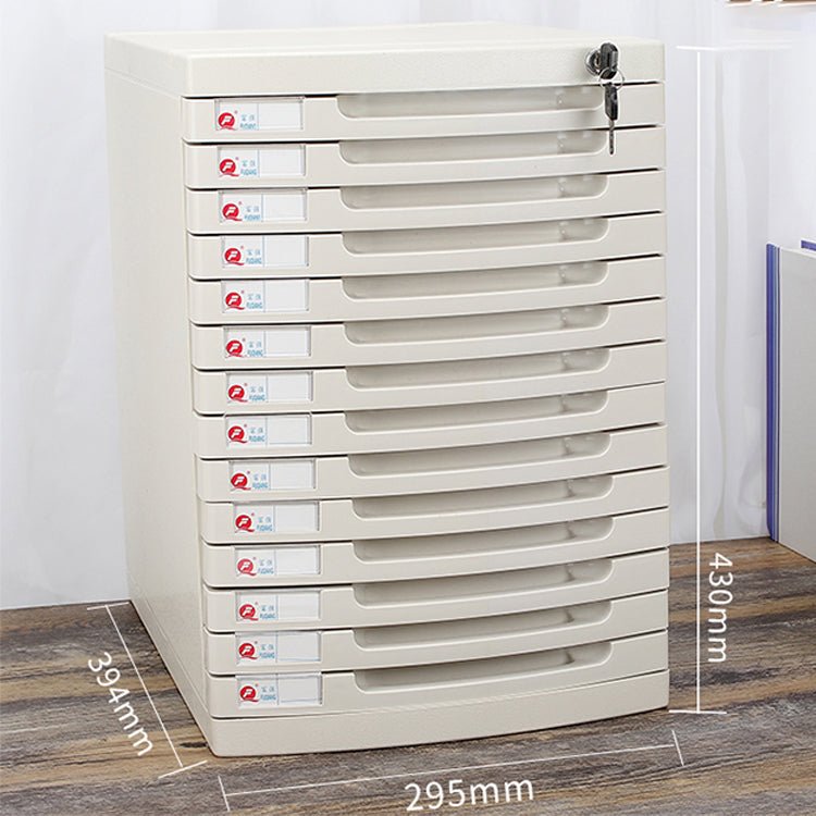 Lockable Desktop File Cabinet - Multi - layer Storage - Maoters