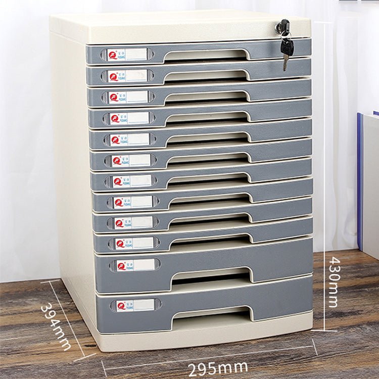 Lockable Desktop File Cabinet - Multi - layer Storage - Maoters