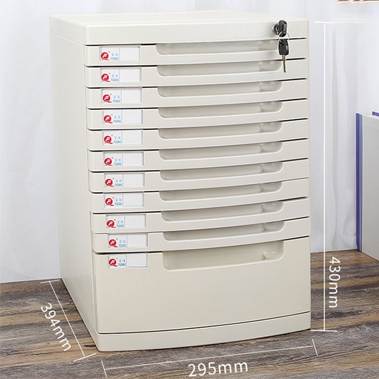 Lockable Desktop File Cabinet - Multi - layer Storage - Maoters