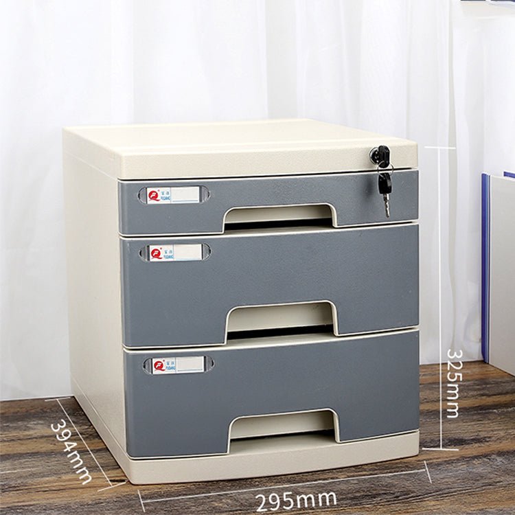 Lockable Desktop File Cabinet - Multi - layer Storage - Maoters