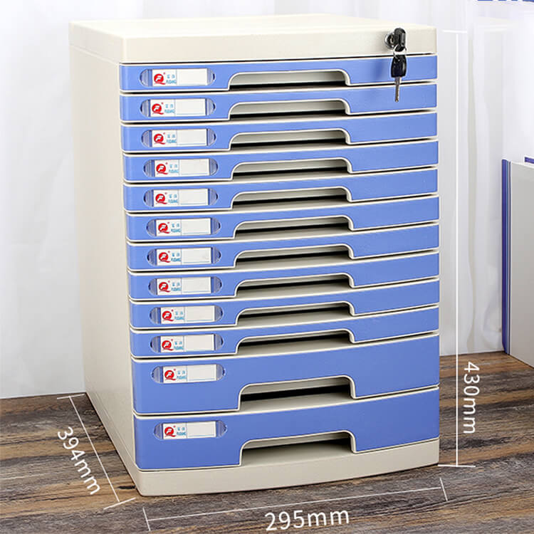 Lockable Desktop File Cabinet - Multi - layer Storage - Maoters