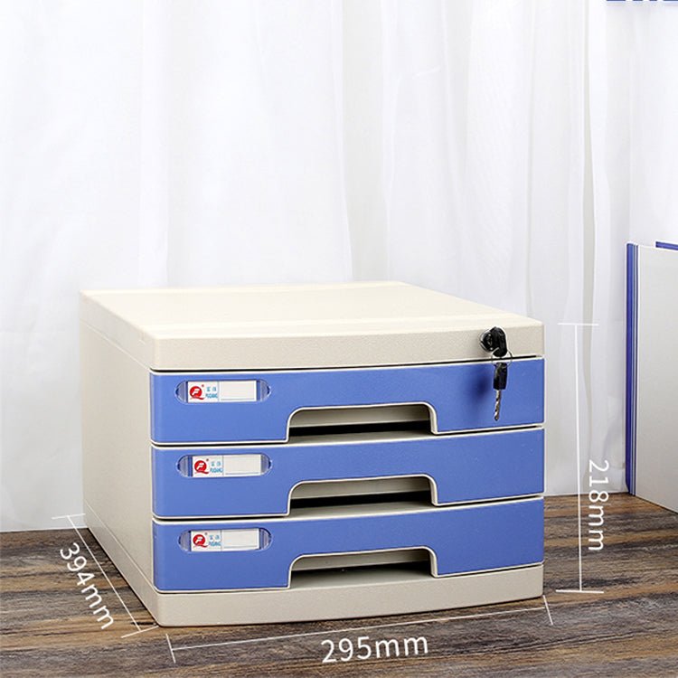 Lockable Desktop File Cabinet - Multi - layer Storage - Maoters