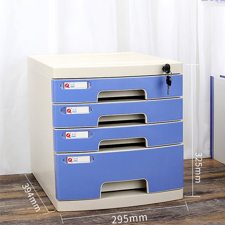 Lockable Desktop File Cabinet - Multi - layer Storage - Maoters