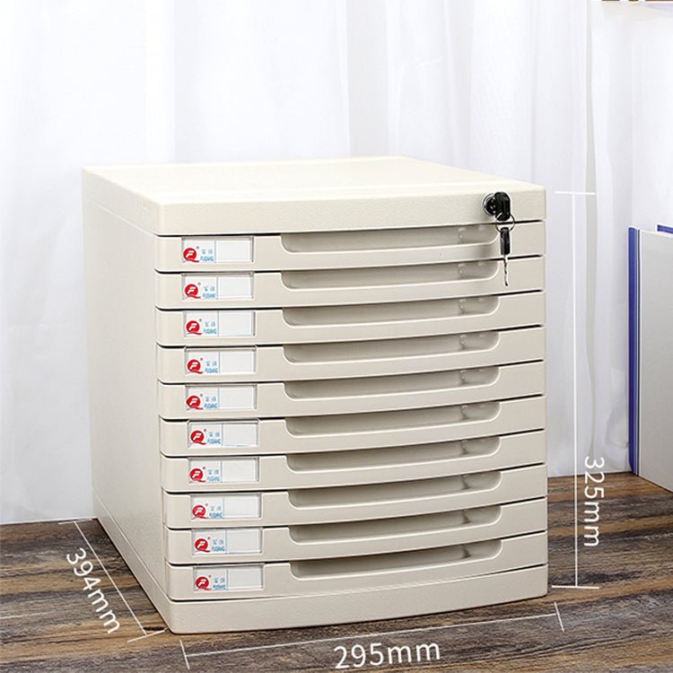 Lockable Desktop File Cabinet - Multi - layer Storage - Maoters