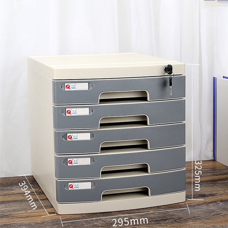 Lockable Desktop File Cabinet - Multi - layer Storage - Maoters