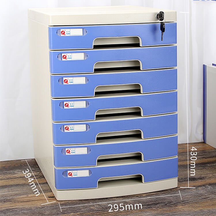 Lockable Desktop File Cabinet - Multi - layer Storage - Maoters