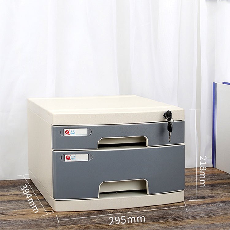 Lockable Desktop File Cabinet - Multi - layer Storage - Maoters