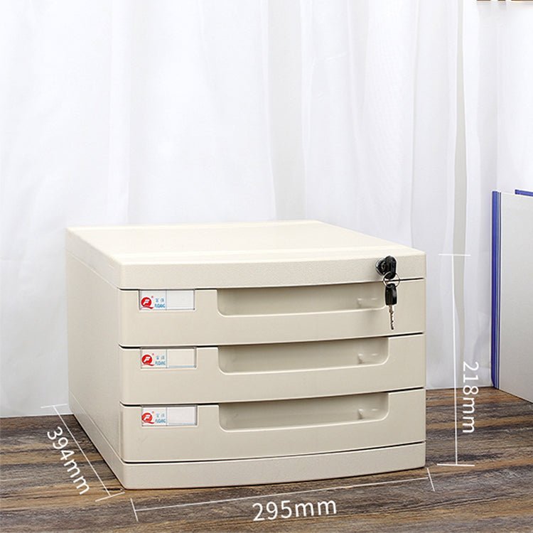 Lockable Desktop File Cabinet - Multi - layer Storage - Maoters