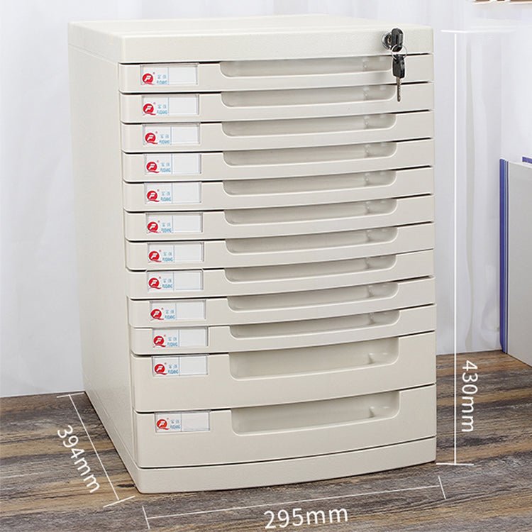 Lockable Desktop File Cabinet - Multi - layer Storage - Maoters