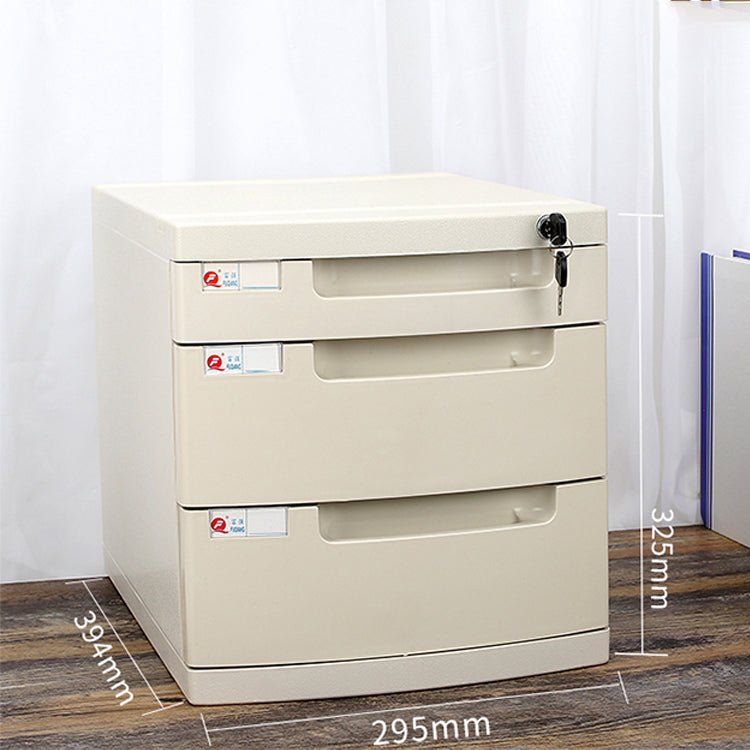 Lockable Desktop File Cabinet - Multi - layer Storage - Maoters