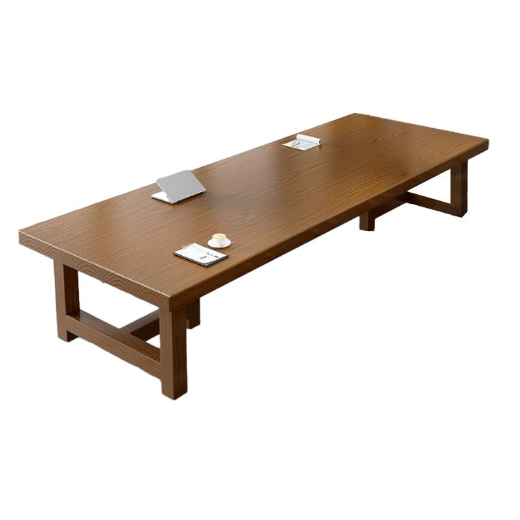 Long Rustic Wooden Conference Table - Maoters - Maoters